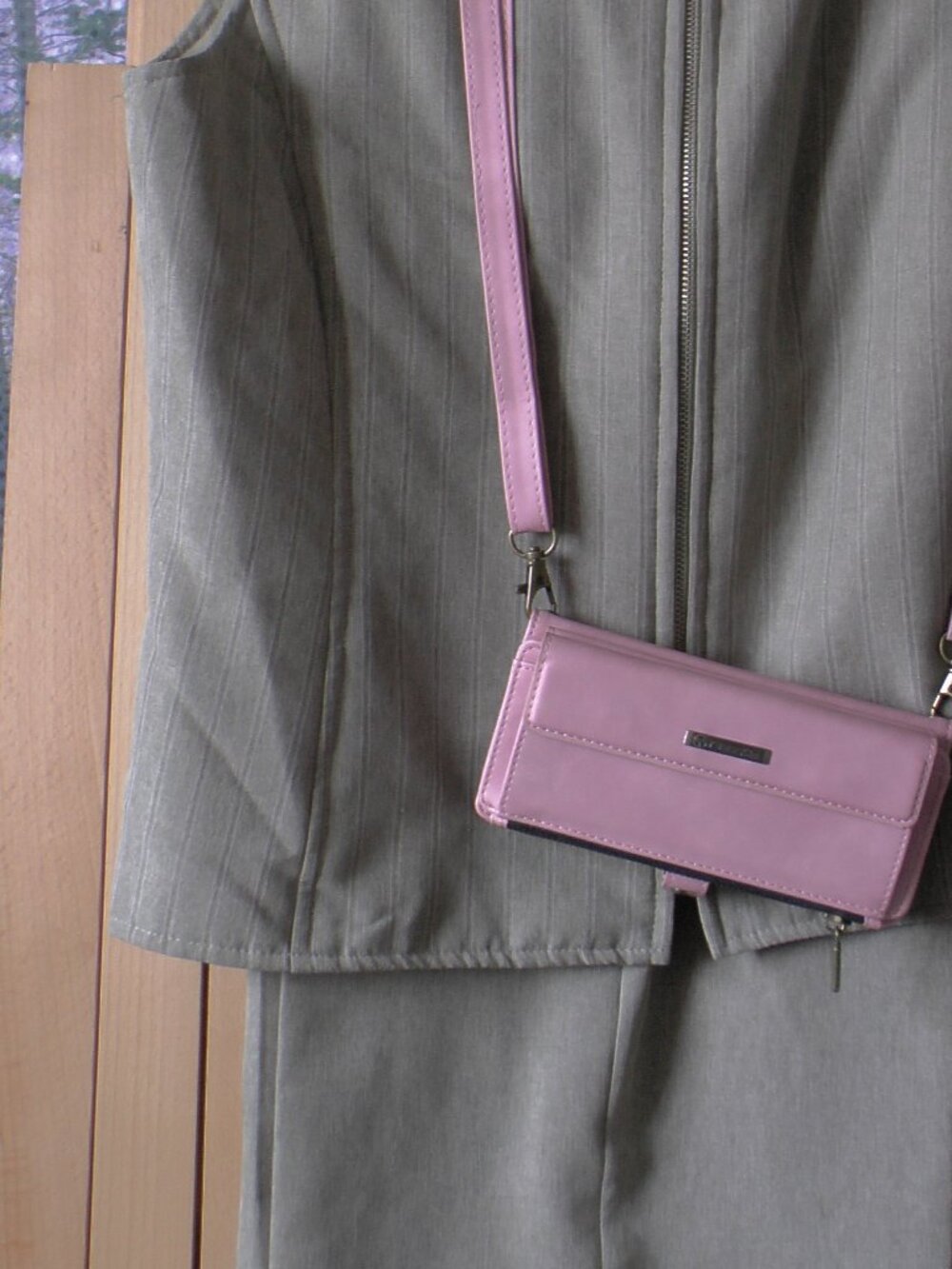 S24FE CaseMe Crossbody / Wristlet Pink Purse / Phone / Wallet
